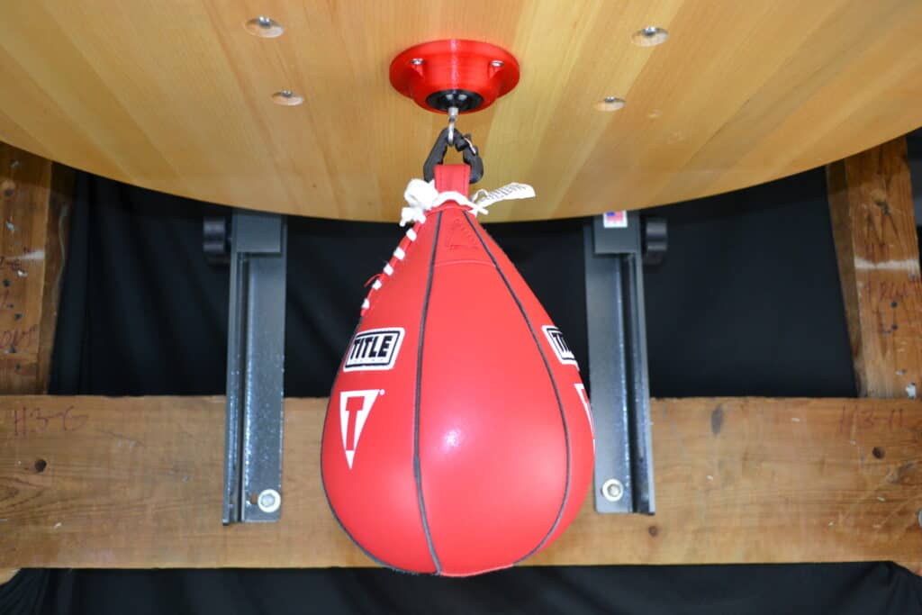 Height of the speed bag 